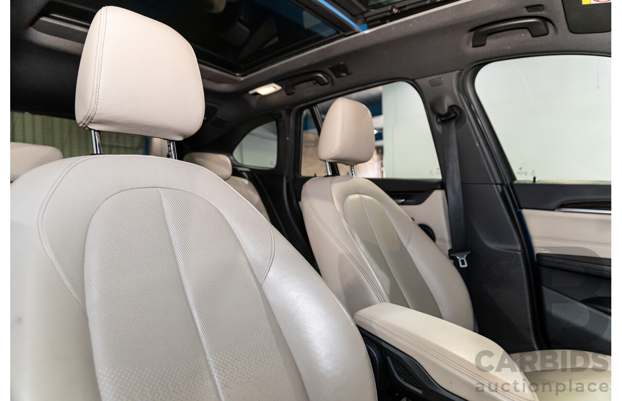 01/2016 BMW X1 sDrive20i xLine (FWD) F48 4d Wagon Meditteranean Blue Metallic Turbo 2.0L