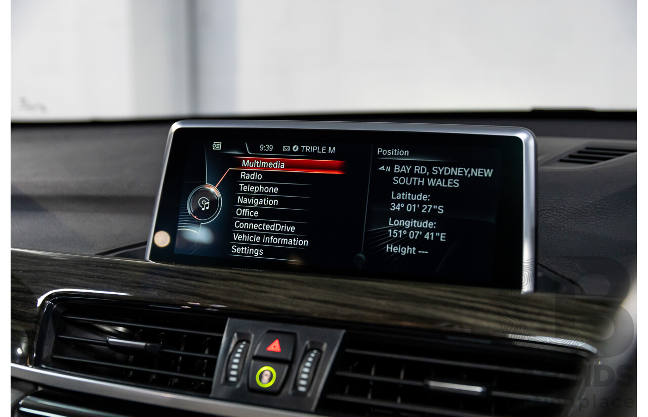 01/2016 BMW X1 sDrive20i xLine (FWD) F48 4d Wagon Meditteranean Blue Metallic Turbo 2.0L