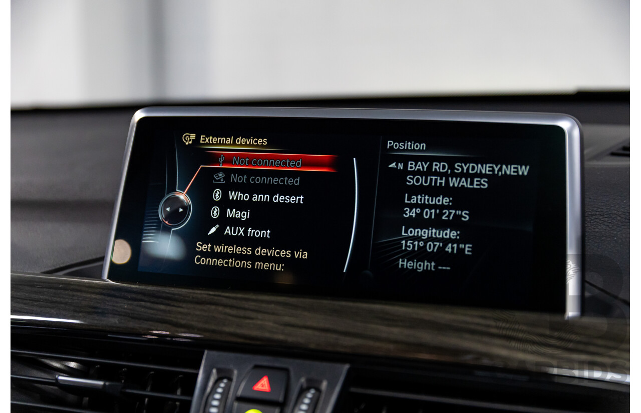 01/2016 BMW X1 sDrive20i xLine (FWD) F48 4d Wagon Meditteranean Blue Metallic Turbo 2.0L