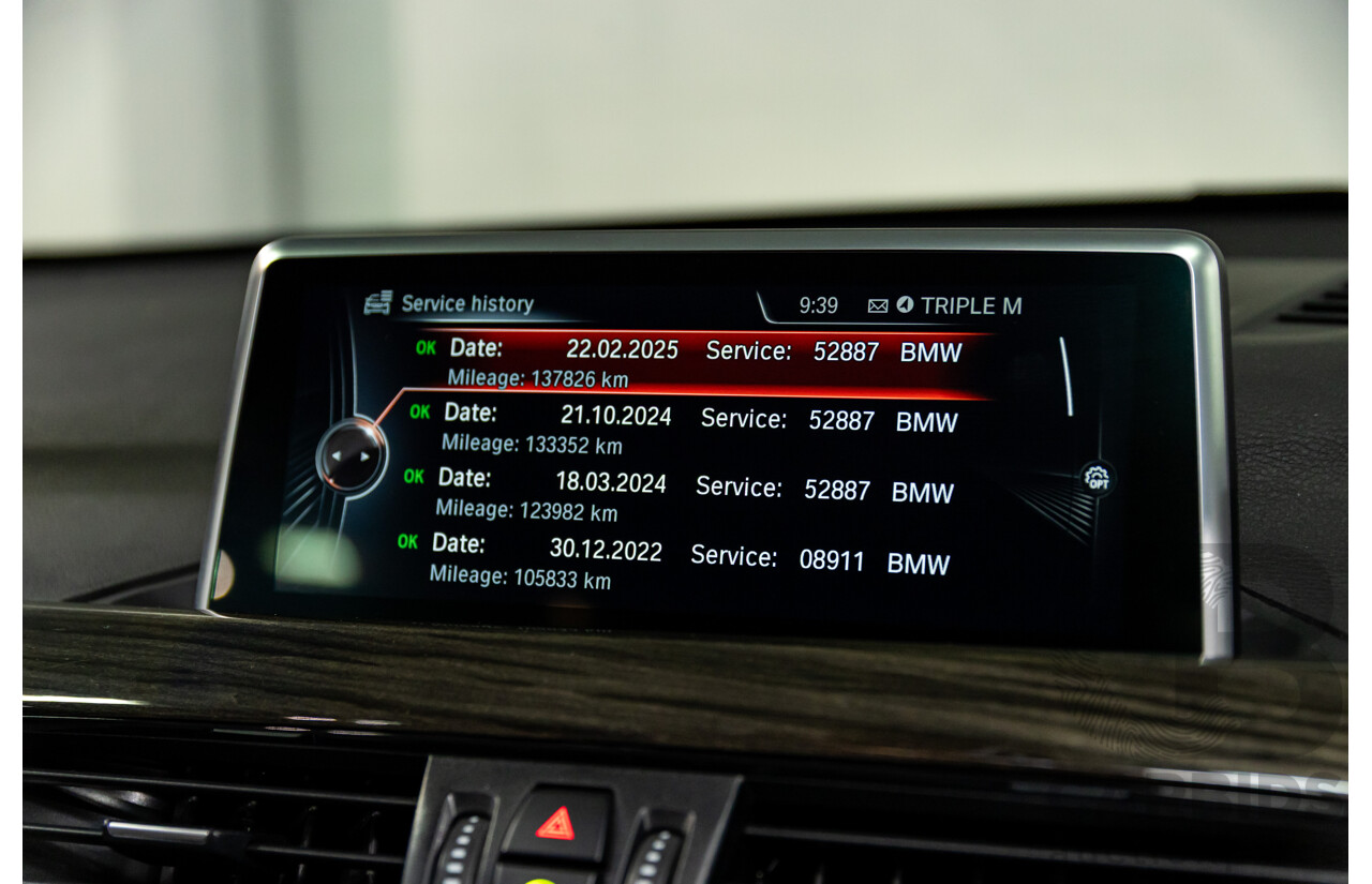 01/2016 BMW X1 sDrive20i xLine (FWD) F48 4d Wagon Meditteranean Blue Metallic Turbo 2.0L