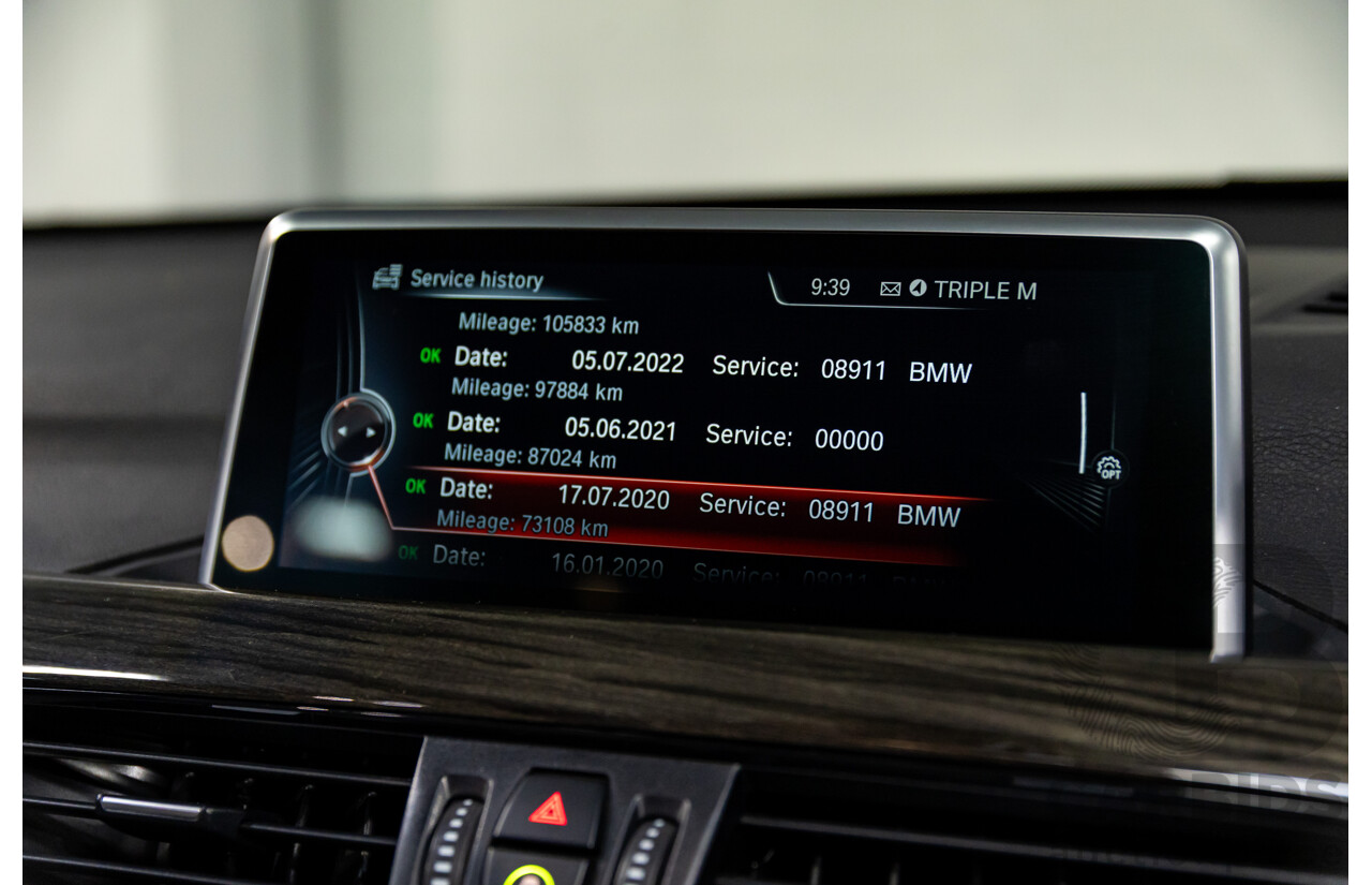 01/2016 BMW X1 sDrive20i xLine (FWD) F48 4d Wagon Meditteranean Blue Metallic Turbo 2.0L