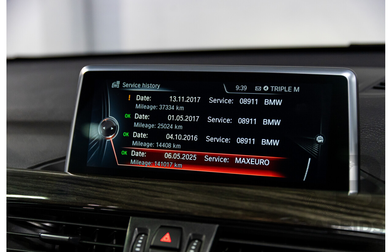 01/2016 BMW X1 sDrive20i xLine (FWD) F48 4d Wagon Meditteranean Blue Metallic Turbo 2.0L