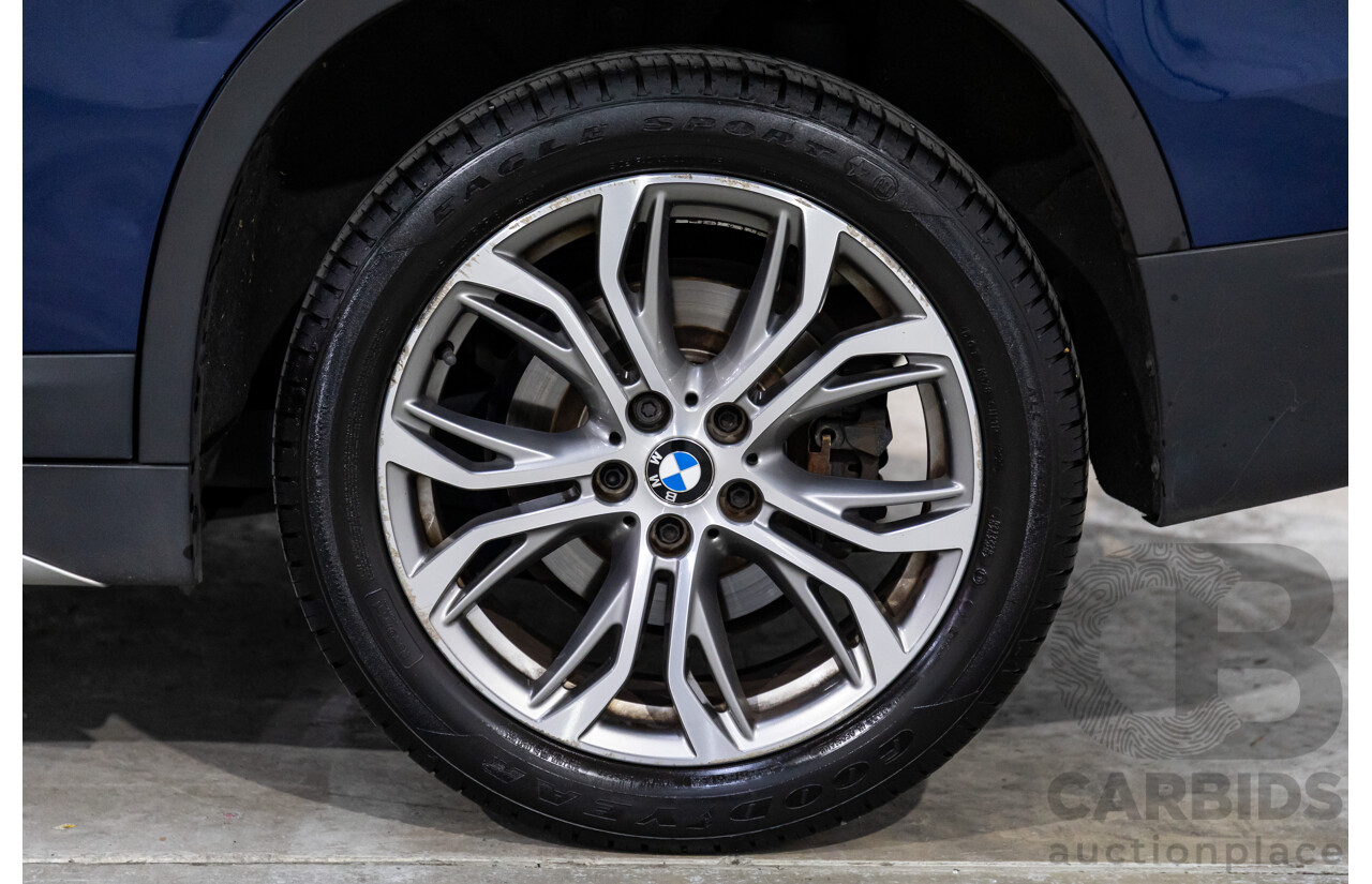 01/2016 BMW X1 sDrive20i xLine (FWD) F48 4d Wagon Meditteranean Blue Metallic Turbo 2.0L