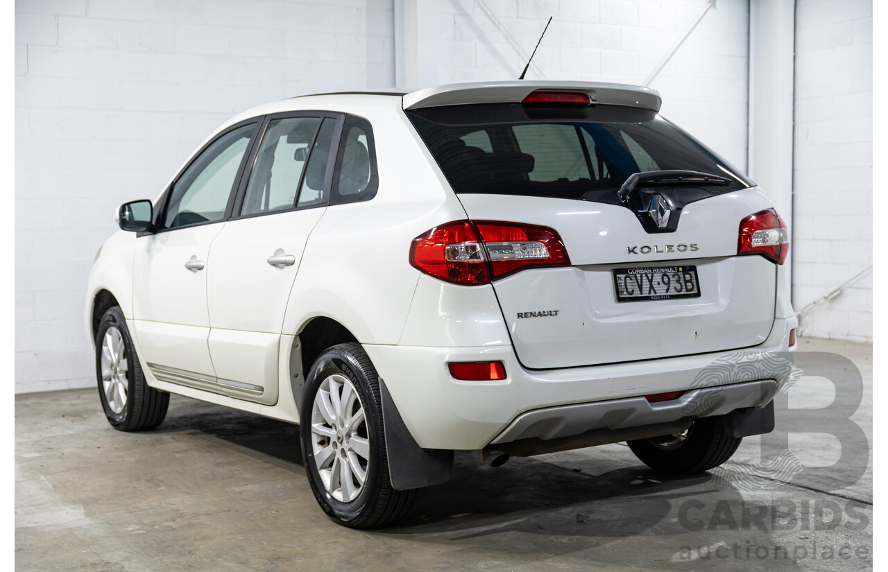 1/2014 Renault Koleos Expression (4x2) H45 Phase III 4d Wagon White Pearl 2.5L