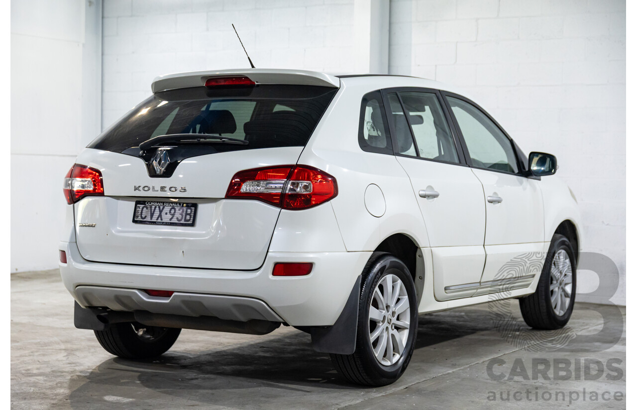 1/2014 Renault Koleos Expression (4x2) H45 Phase III 4d Wagon White Pearl 2.5L