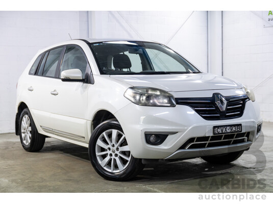 1/2014 Renault Koleos Expression (4x2) H45 Phase III 4d Wagon White Pearl 2.5L