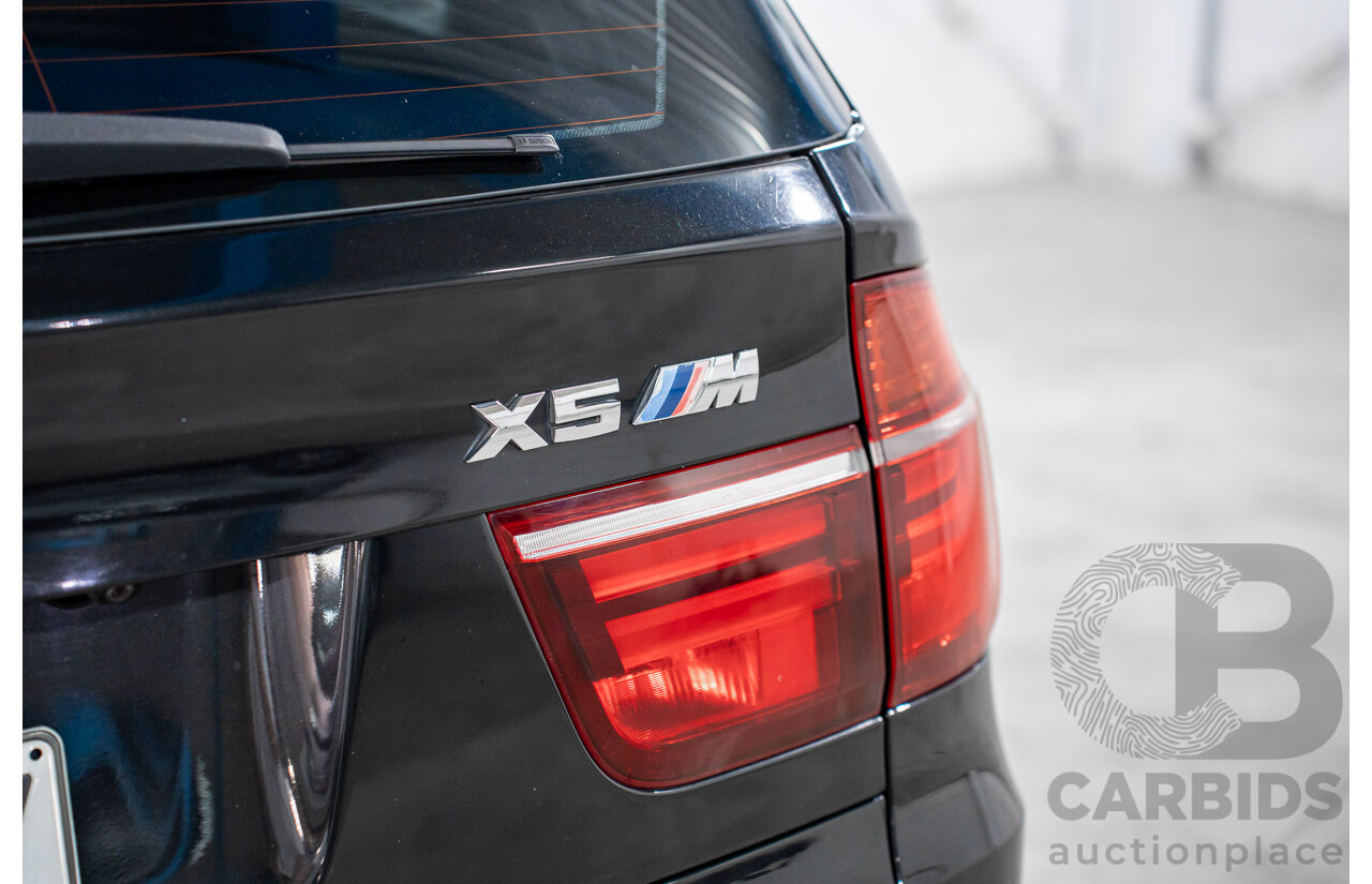 7/2011 BMW X5 M (AWD) E70 MY10 4d Wagon Black Sapphire Metallic Twin Turbo V8 4.4L