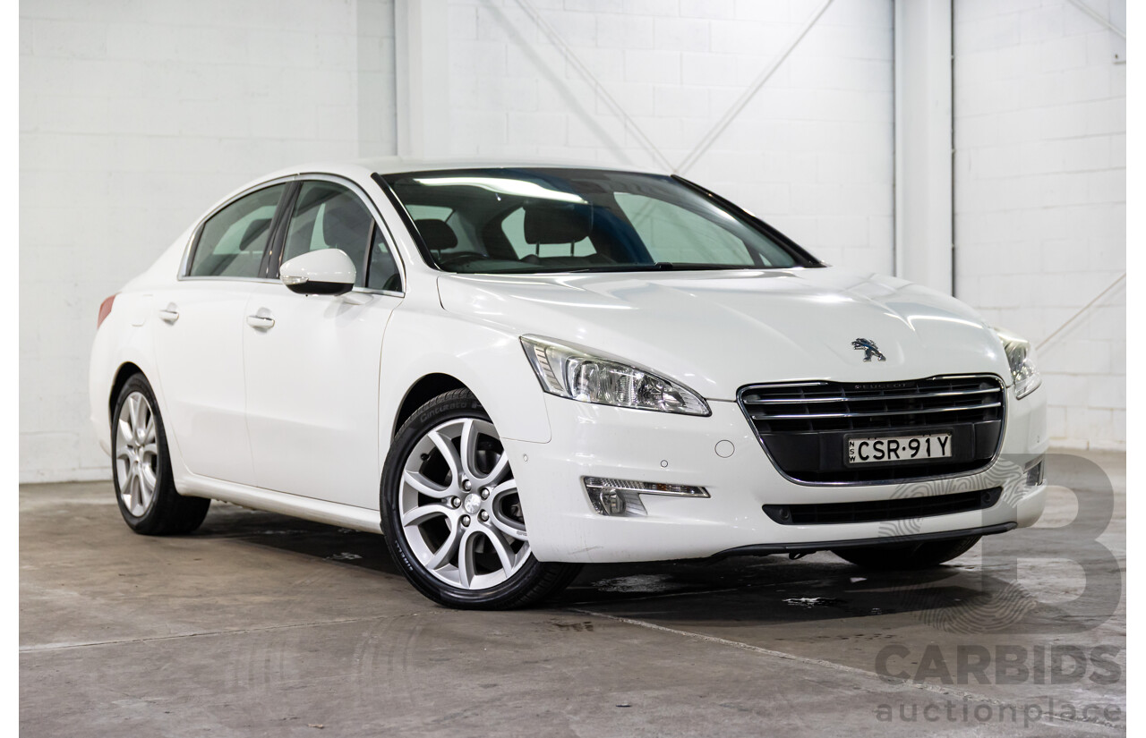 6/2014 Peugeot 508 Allure HDi MY13 4d Sedan Bianca White Turbo Diesel 2.0L