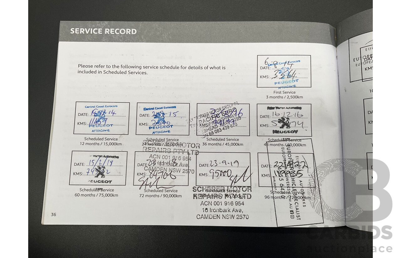 6/2014 Peugeot 508 Allure HDi MY13 4d Sedan Bianca White Turbo Diesel 2.0L