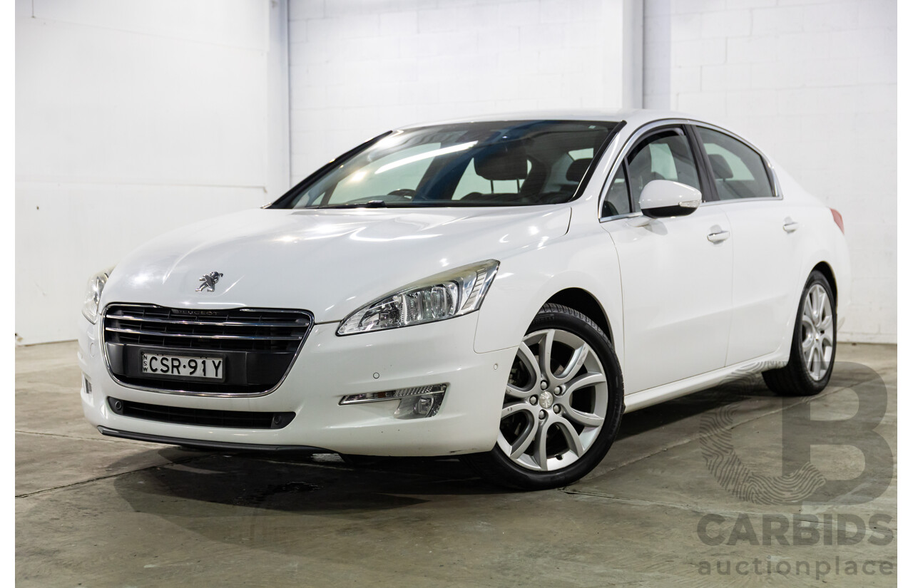 6/2014 Peugeot 508 Allure HDi MY13 4d Sedan Bianca White Turbo Diesel 2.0L