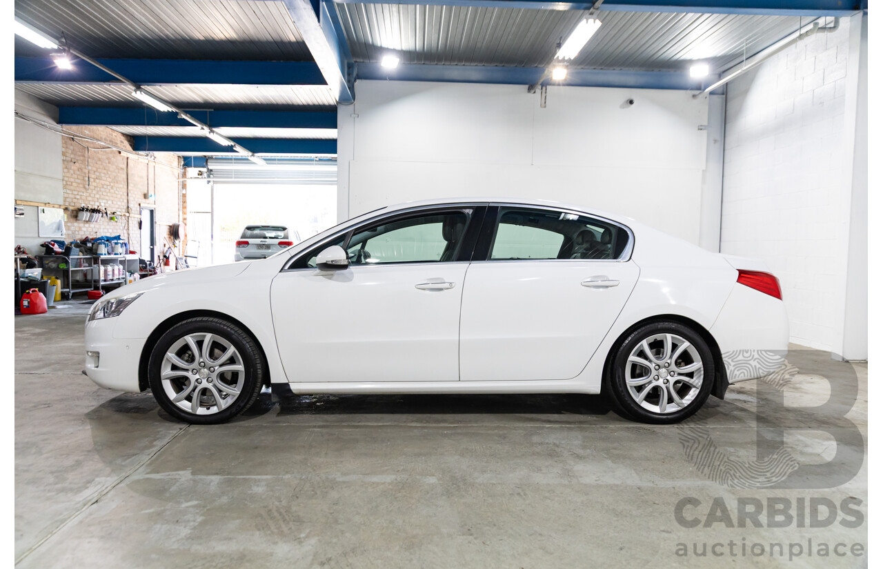 6/2014 Peugeot 508 Allure HDi MY13 4d Sedan Bianca White Turbo Diesel 2.0L