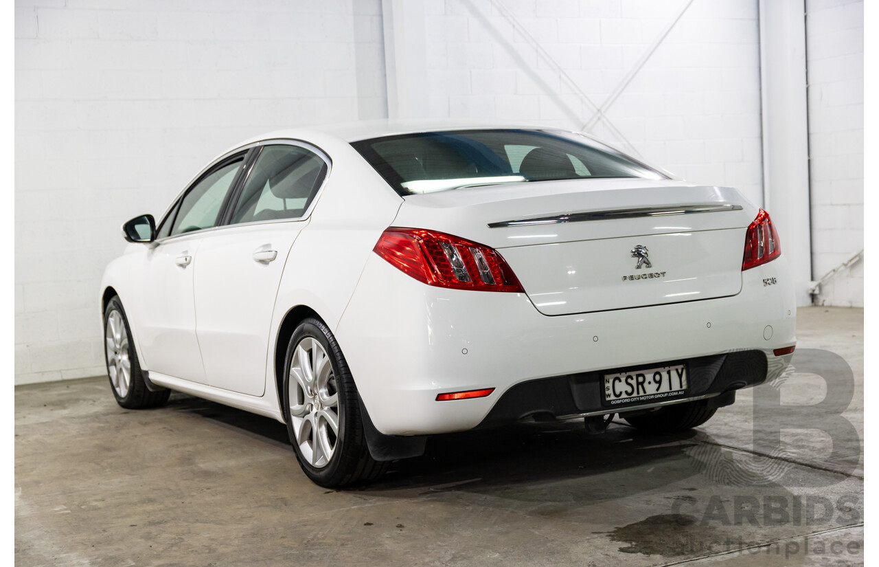 6/2014 Peugeot 508 Allure HDi MY13 4d Sedan Bianca White Turbo Diesel 2.0L
