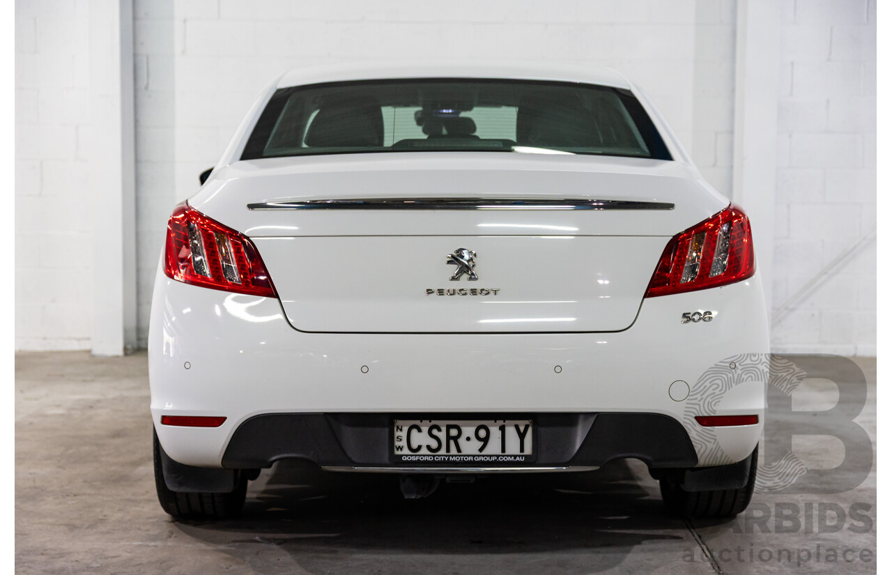 6/2014 Peugeot 508 Allure HDi MY13 4d Sedan Bianca White Turbo Diesel 2.0L