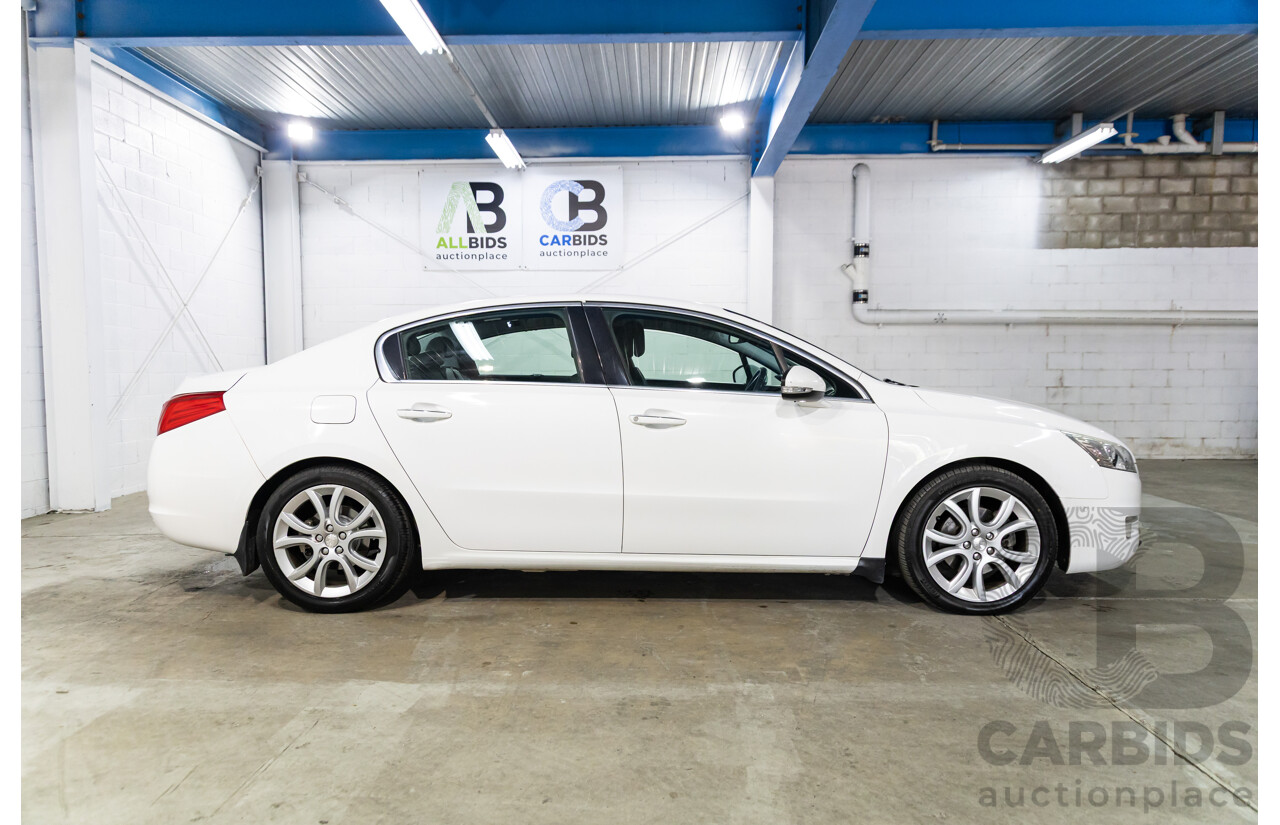 6/2014 Peugeot 508 Allure HDi MY13 4d Sedan Bianca White Turbo Diesel 2.0L