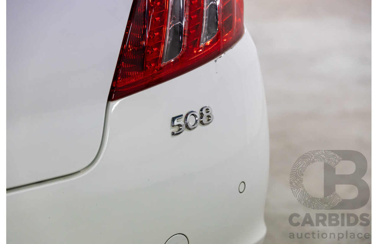 6/2014 Peugeot 508 Allure HDi MY13 4d Sedan Bianca White Turbo Diesel 2.0L