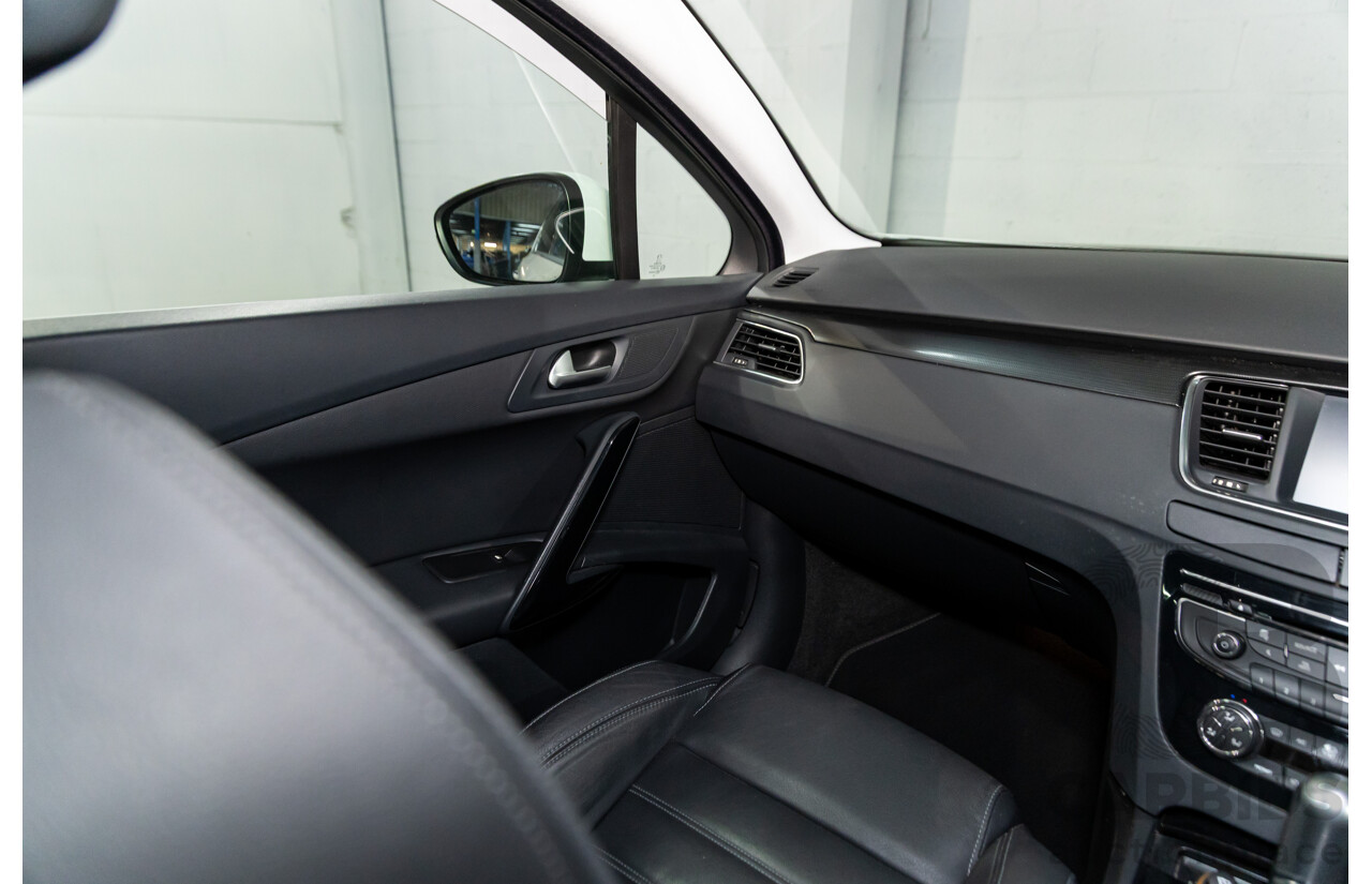 6/2014 Peugeot 508 Allure HDi MY13 4d Sedan Bianca White Turbo Diesel 2.0L