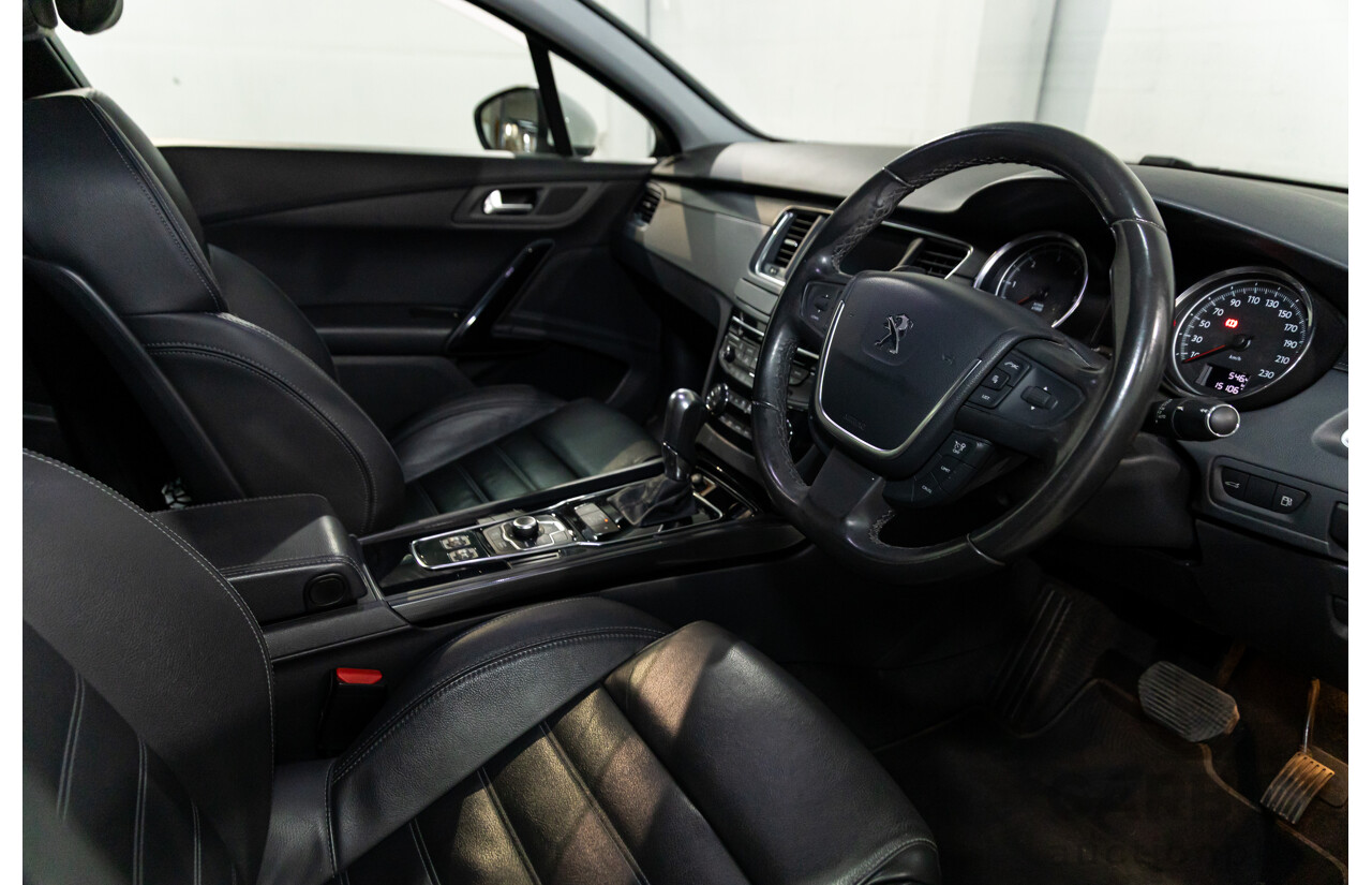 6/2014 Peugeot 508 Allure HDi MY13 4d Sedan Bianca White Turbo Diesel 2.0L