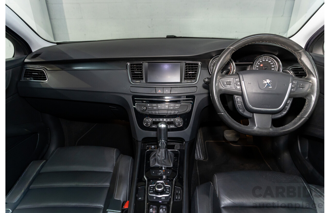 6/2014 Peugeot 508 Allure HDi MY13 4d Sedan Bianca White Turbo Diesel 2.0L