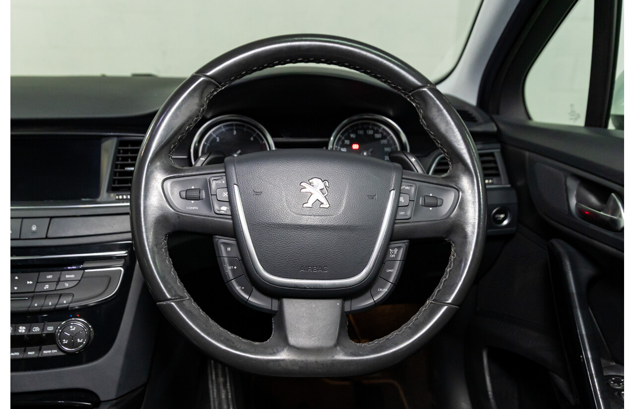 6/2014 Peugeot 508 Allure HDi MY13 4d Sedan Bianca White Turbo Diesel 2.0L