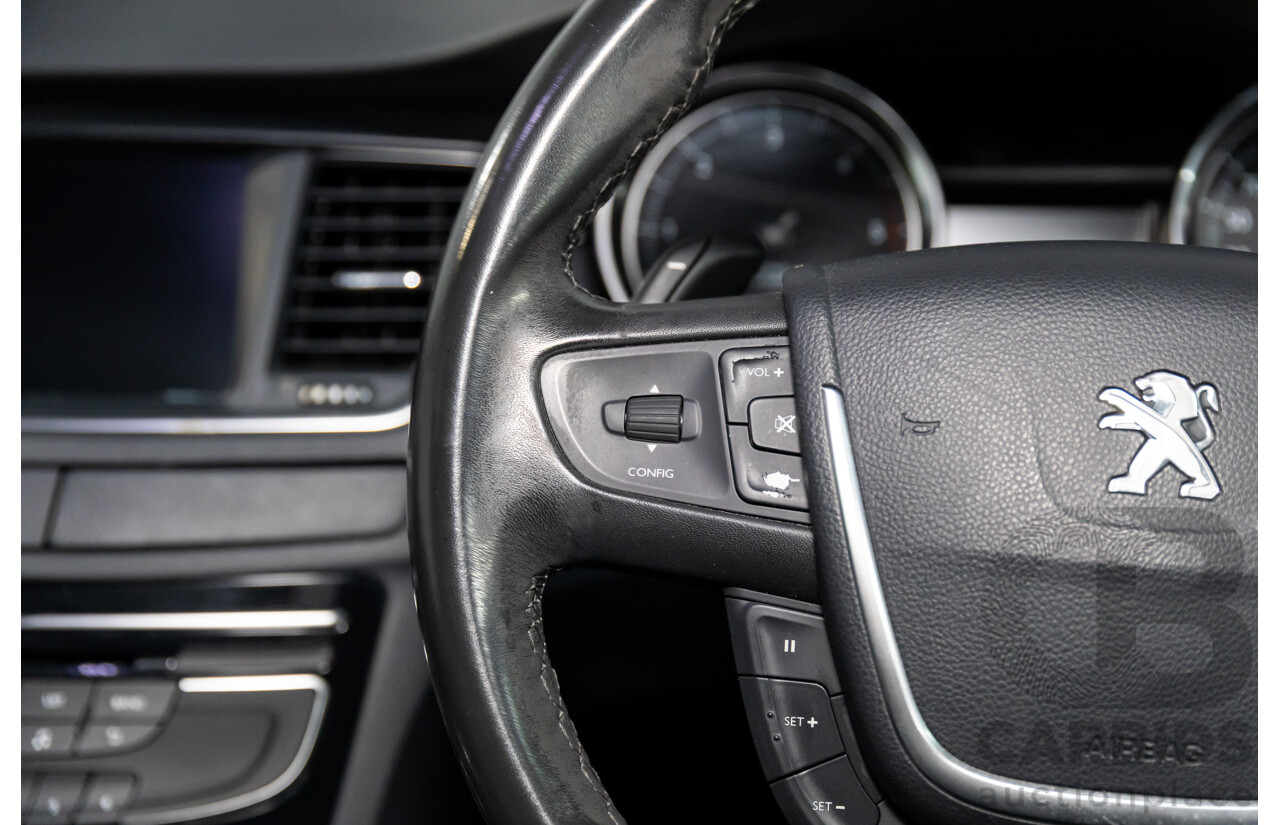 6/2014 Peugeot 508 Allure HDi MY13 4d Sedan Bianca White Turbo Diesel 2.0L