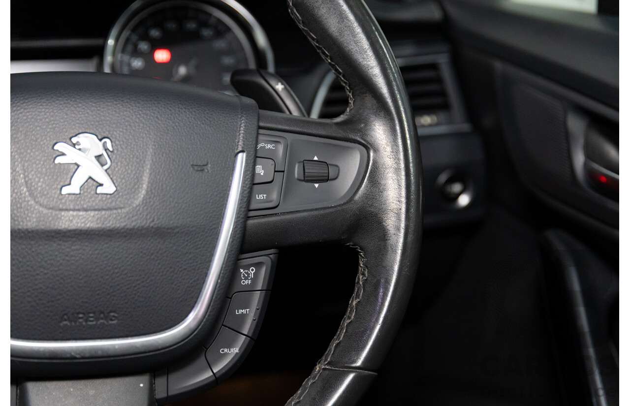 6/2014 Peugeot 508 Allure HDi MY13 4d Sedan Bianca White Turbo Diesel 2.0L