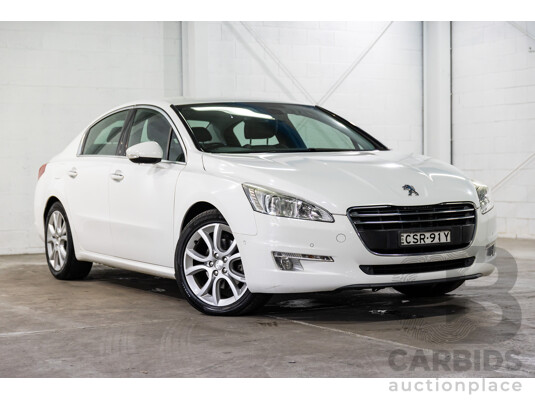 6/2014 Peugeot 508 Allure HDi MY13 4d Sedan Bianca White Turbo Diesel 2.0L