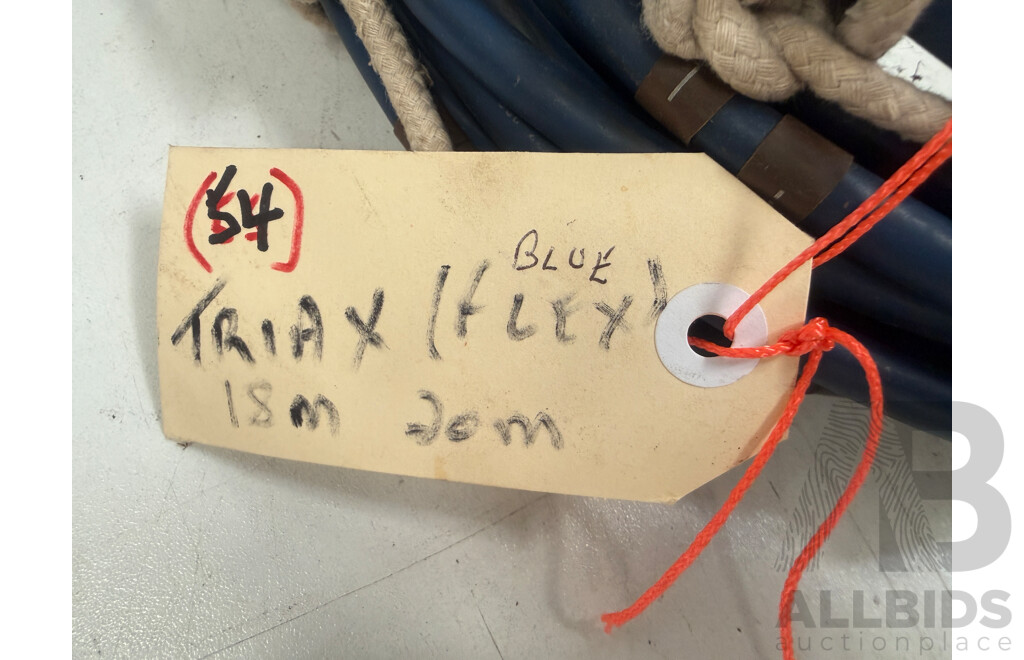Triax Cable/ends (Blue Flex) 18mtrs & 20mtrs Each