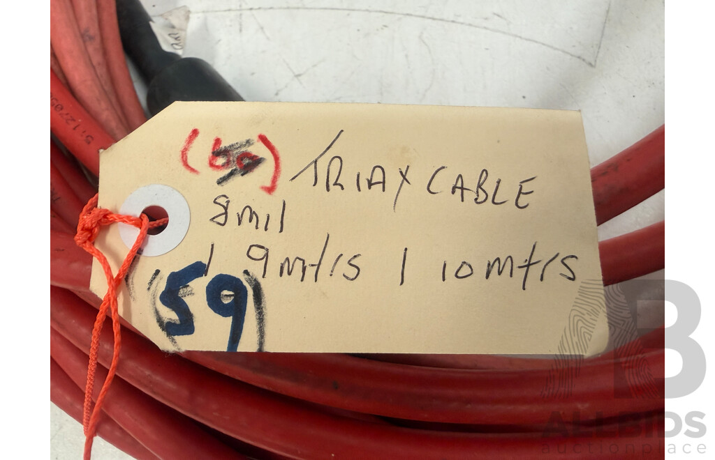 Triax Cable/ends 1x 8mm X 9m X 1 11mm 10m