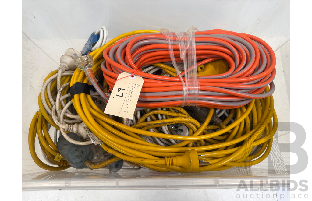 Pallet of Assorted Boxes - Power, Video/Audio Leads