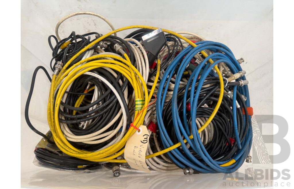 Pallet of Assorted Boxes - Power, Video/Audio Leads
