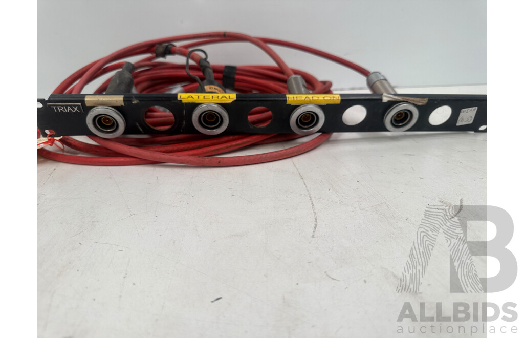 Triax Patch Panel with 4 Triax Cable/ends