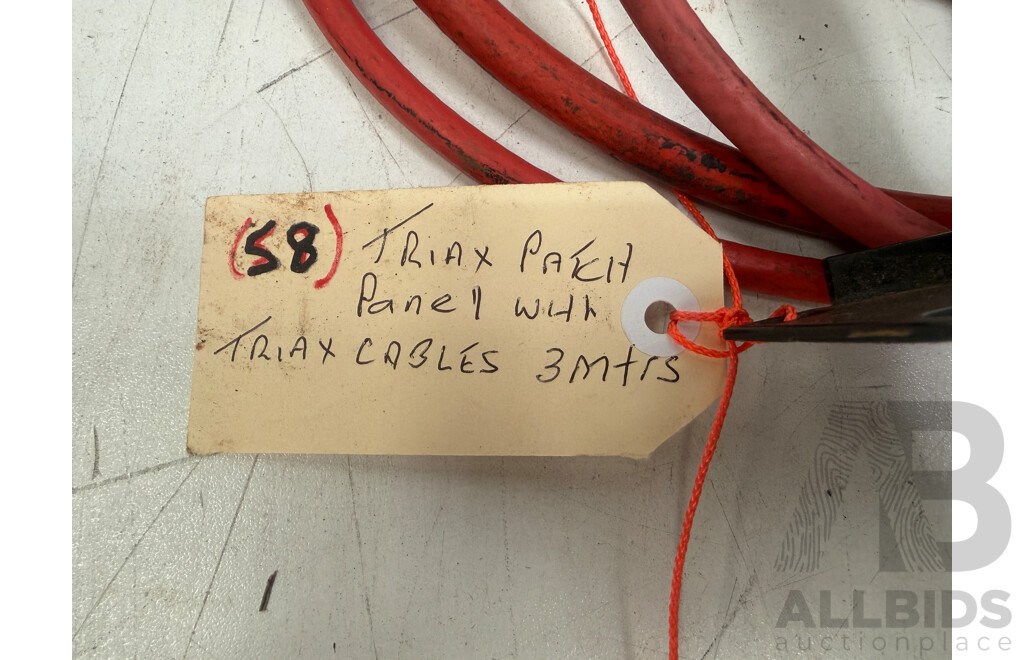 Triax Patch Panel with 4 Triax Cable/ends