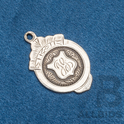 925 Sterling Silver Double Sided Pendant, Birmingham England - 6.03gms