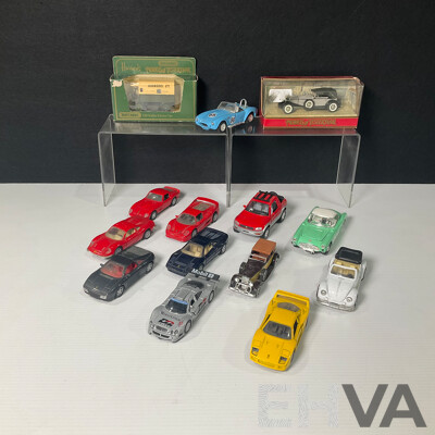 Collection of Matchbox, Welly, Maisto, Kinsmart and More Model Cars 1:36 Scale