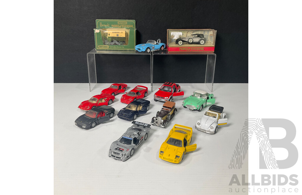 Collection of Matchbox, Welly, Maisto, Kinsmart and More Model Cars 1:36 Scale