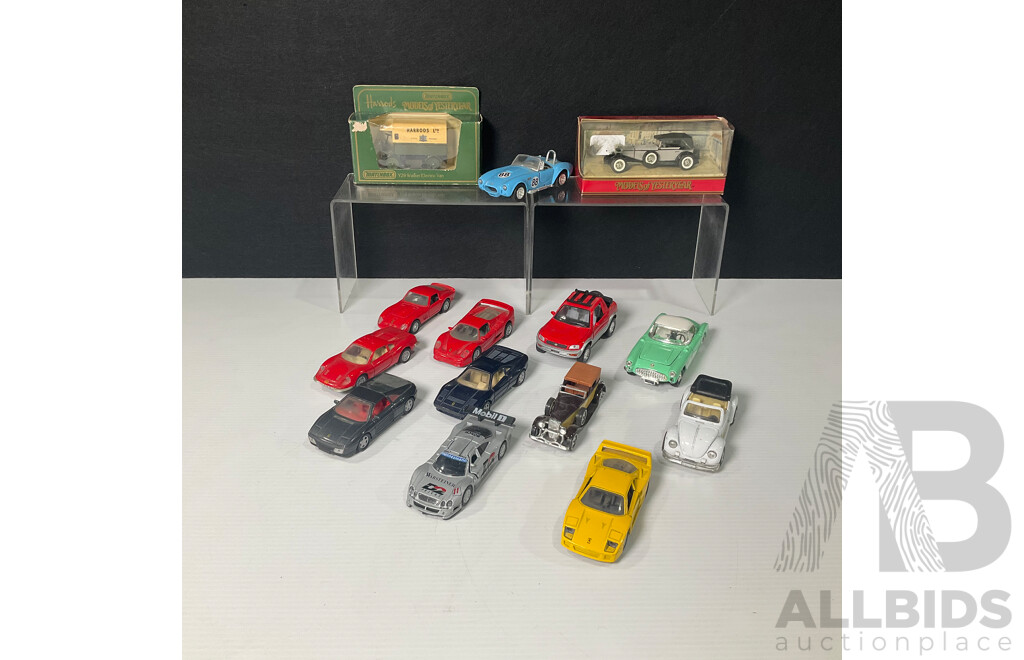 Collection of Matchbox, Welly, Maisto, Kinsmart and More Model Cars 1:36 Scale