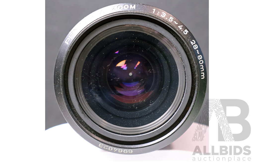 Pentax SF7 SLR Camera with Two Pentax Lenses