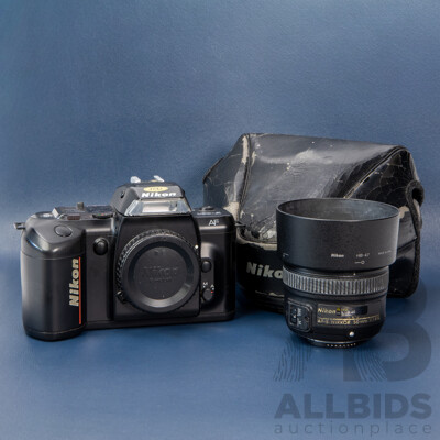Nikon F-401 35mm SLR Camera with AF-S NIKKOR 50mm F/1.8G Lens