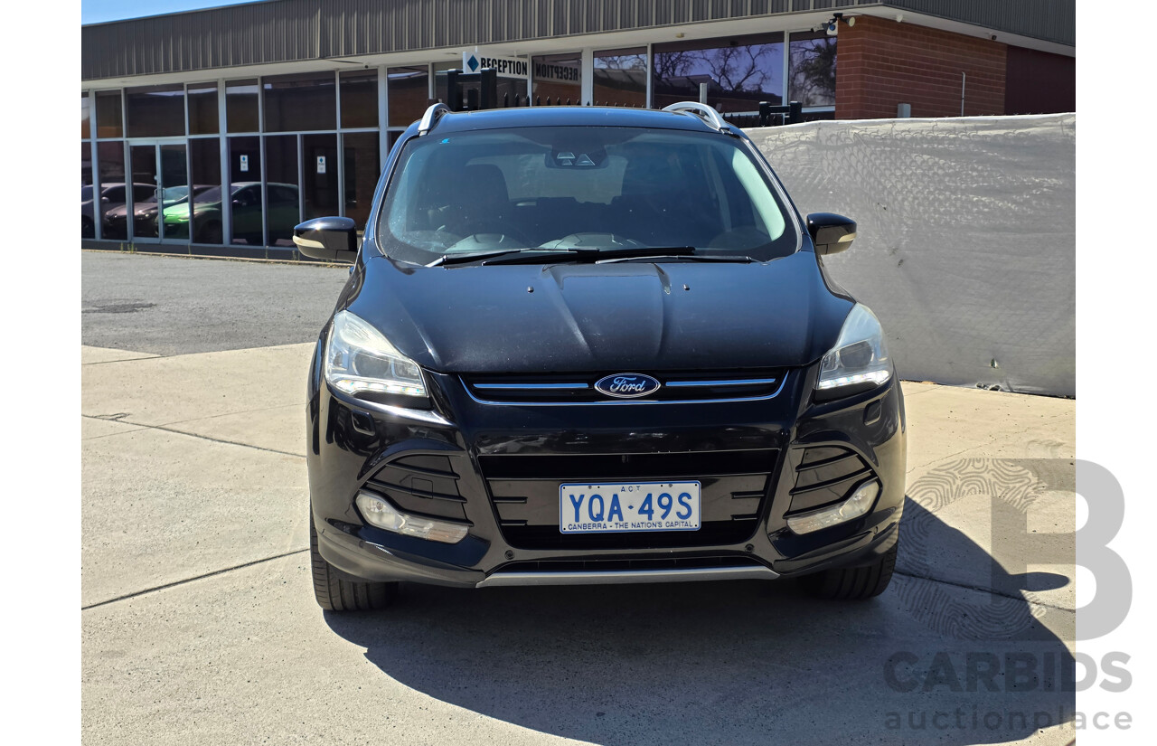 5/2014 Ford Kuga Titanium (AWD) TF 4d Wagon Black Metallic Turbo 1.6L