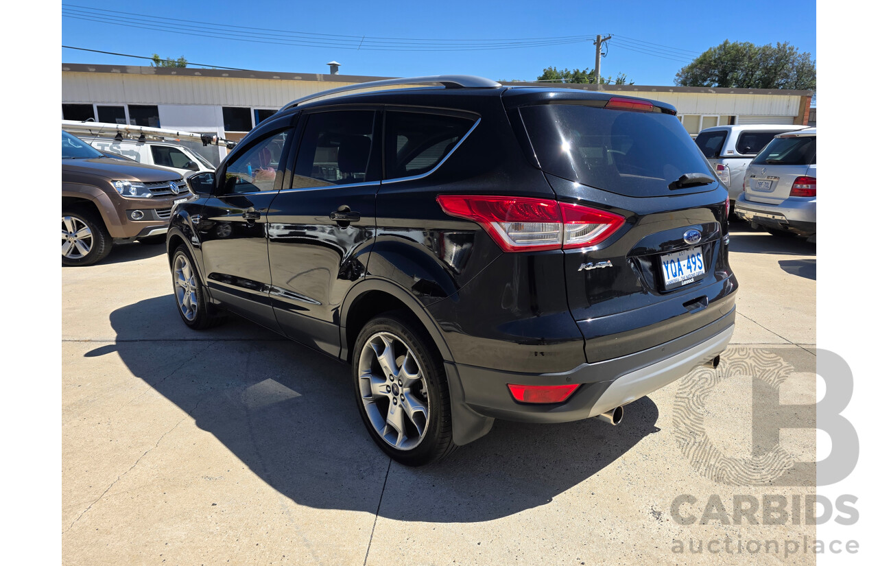 5/2014 Ford Kuga Titanium (AWD) TF 4d Wagon Black Metallic Turbo 1.6L