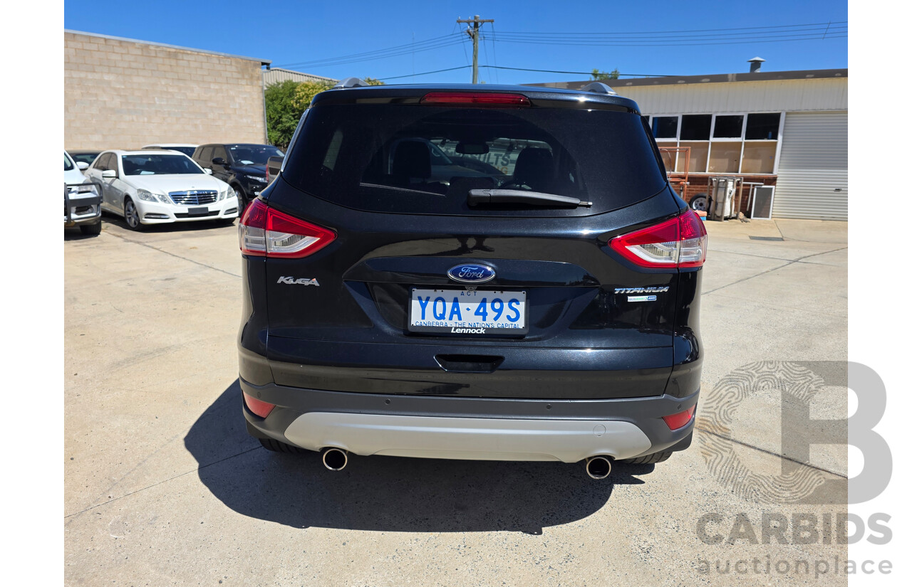 5/2014 Ford Kuga Titanium (AWD) TF 4d Wagon Black Metallic Turbo 1.6L