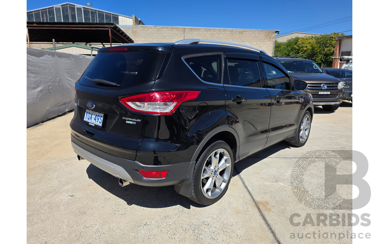 5/2014 Ford Kuga Titanium (AWD) TF 4d Wagon Black Metallic Turbo 1.6L