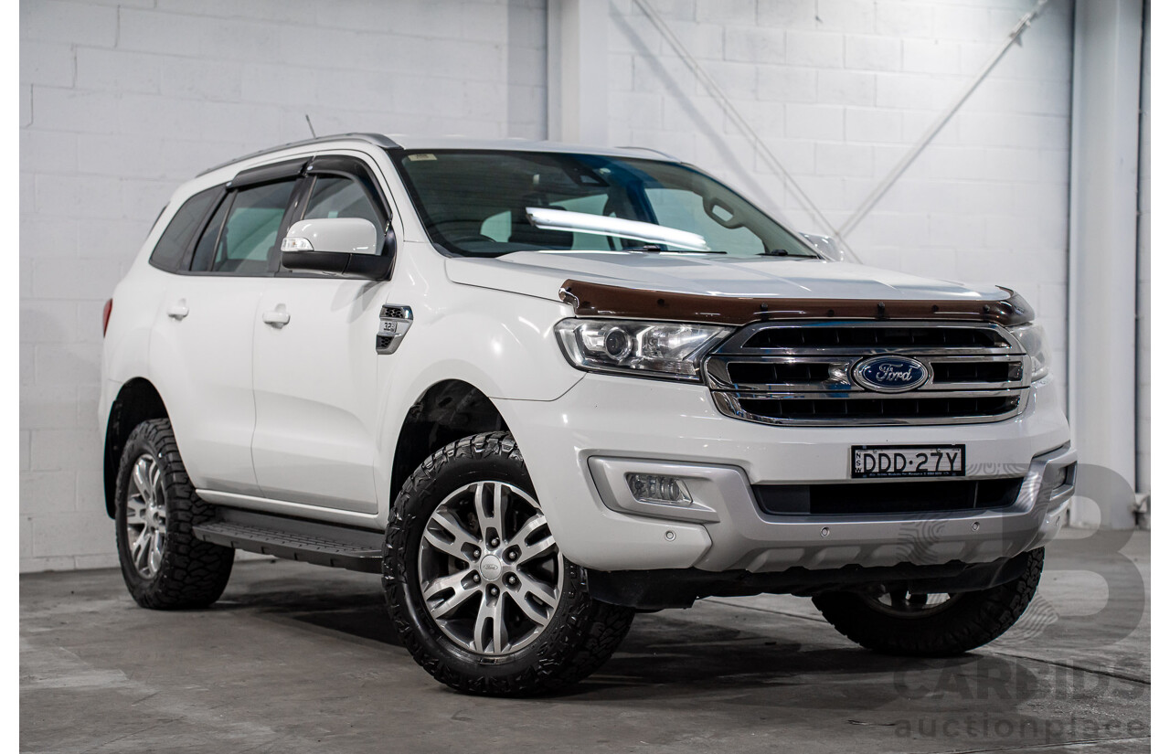03/2016 Ford Everest Trend (AWD) UA 4d Wagon Cool White Turbo Diesel 3.2L