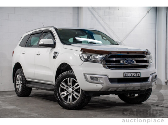 03/2016 Ford Everest Trend (AWD) UA 4d Wagon Cool White Turbo Diesel 3.2L