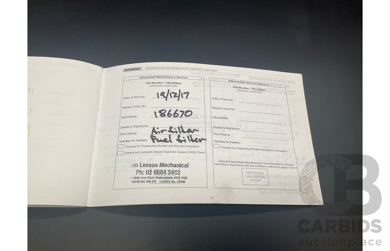 6/2011 Hyundai iLoad Crew (RWD) TQ MY11 4d Van Creamy White Turbo Diesel 2.5L