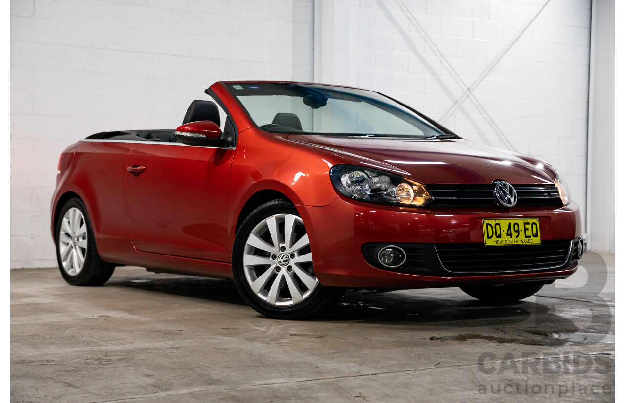 1/2013 Volkswagen Golf 118 TSI 1C MY13 2d Cabriolet Sunset Red Metallic Twincharged 1.4L