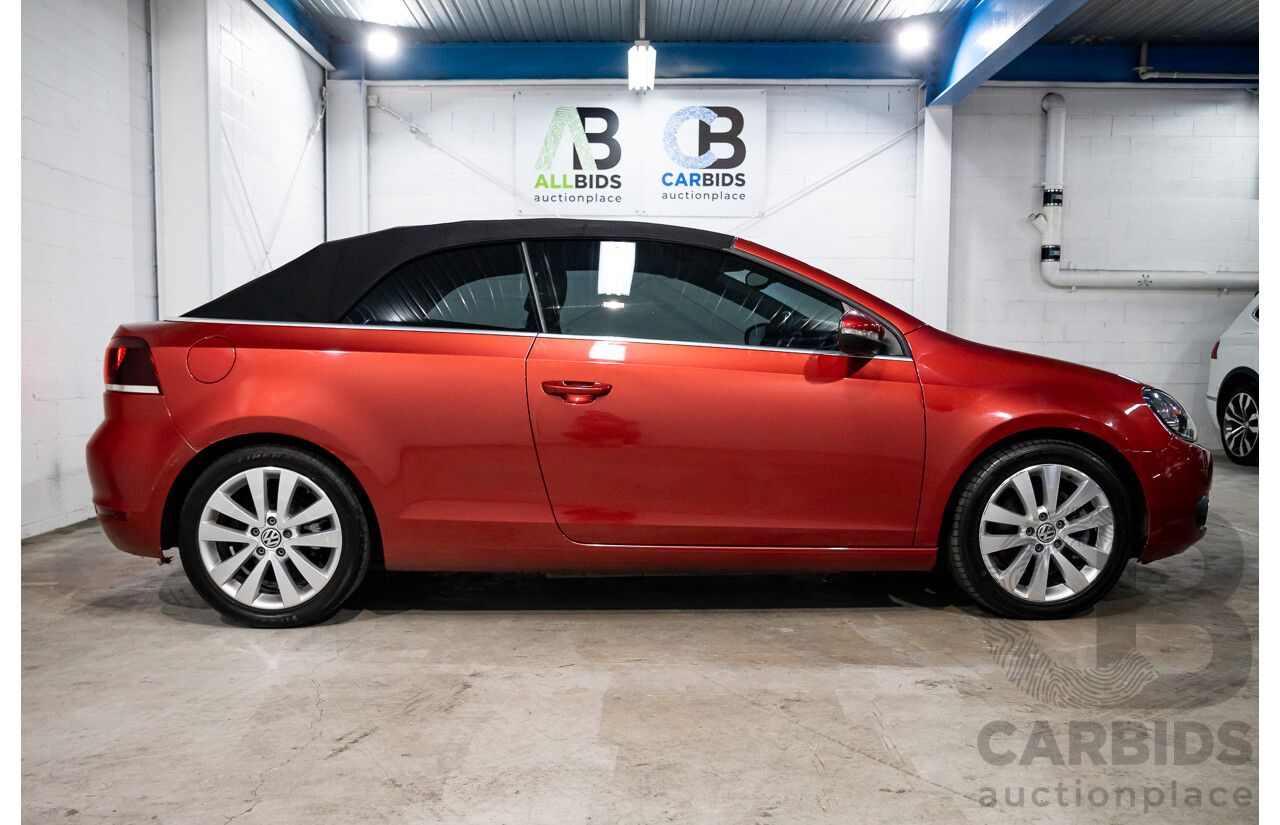 1/2013 Volkswagen Golf 118 TSI 1C MY13 2d Cabriolet Sunset Red Metallic Twincharged 1.4L