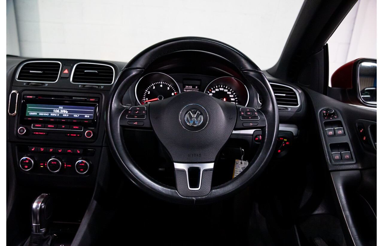 1/2013 Volkswagen Golf 118 TSI 1C MY13 2d Cabriolet Sunset Red Metallic Twincharged 1.4L