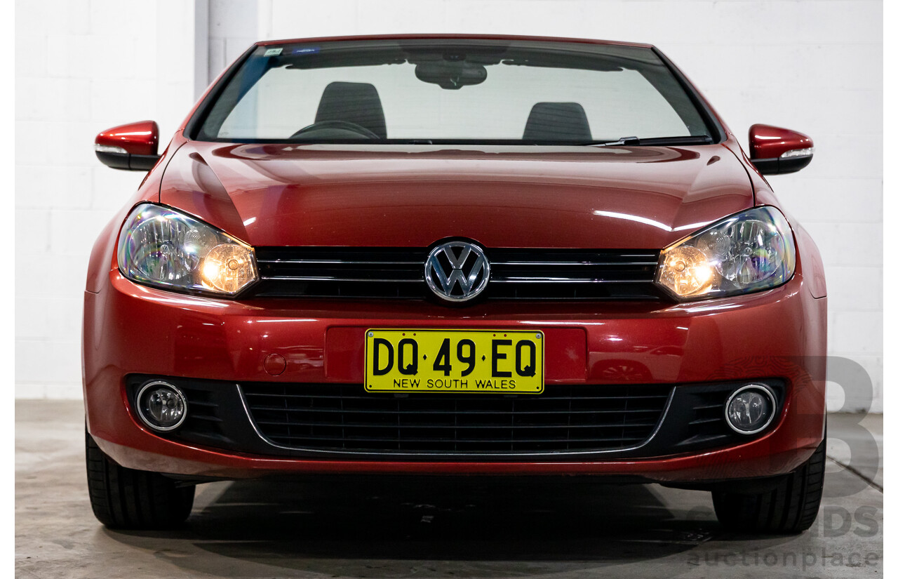 1/2013 Volkswagen Golf 118 TSI 1C MY13 2d Cabriolet Sunset Red Metallic Twincharged 1.4L