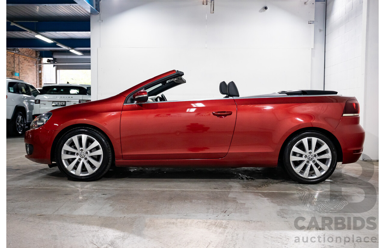 1/2013 Volkswagen Golf 118 TSI 1C MY13 2d Cabriolet Sunset Red Metallic Twincharged 1.4L